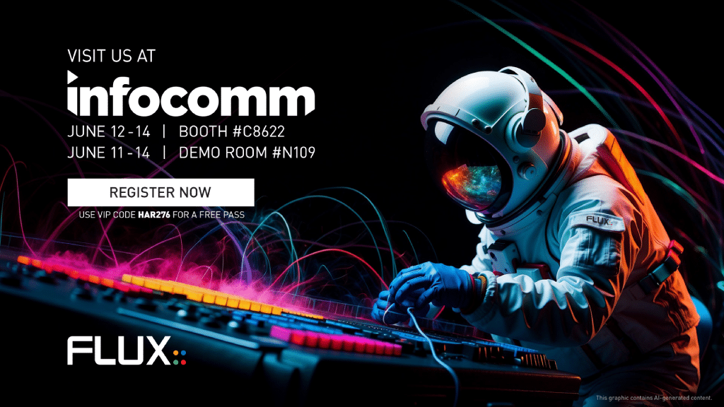 Join FLUX:: at InfoComm 2024 in Las Vegas for an Immersive experience with SPAT Revolution 